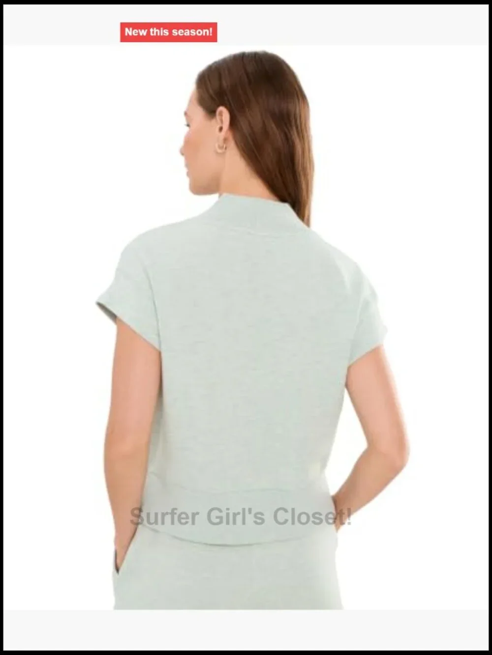 Viscose Blend Ribbed Trim Tank Top V-Neck Split Hem Relaxed Fit